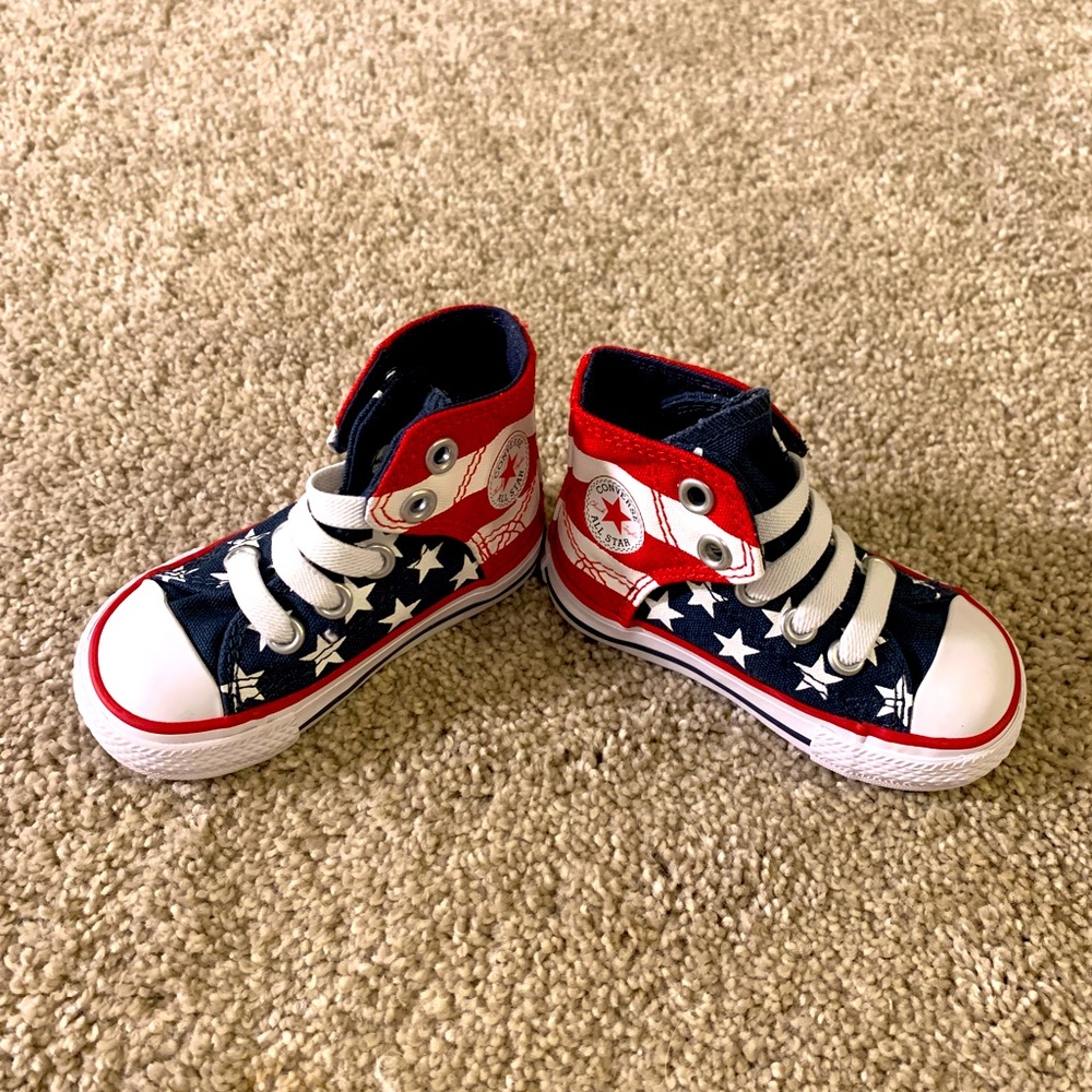 American Flag Toddler Converse